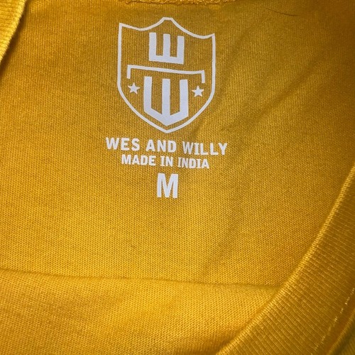 Wes and Willy yellow surf bike youth t shirt size medium NWT - Picture 4 of 4