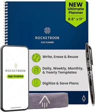 Rocketbook Flex Reusable Smart Planner 85x11 Navy