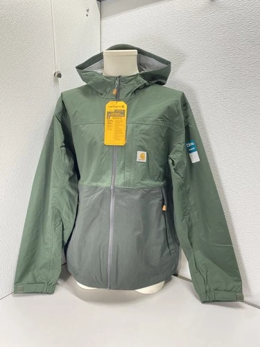 Carhartt Mens Storm Defender Waterproof Lightweight Jacket Size XL Deep Green