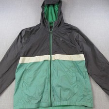 Volcom Hooded Windbreaker Jacket Men s XL Bla...