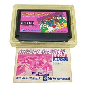 Soft Pro International Circus Charlie Famicom NTSC-J Box Junk JAPAN