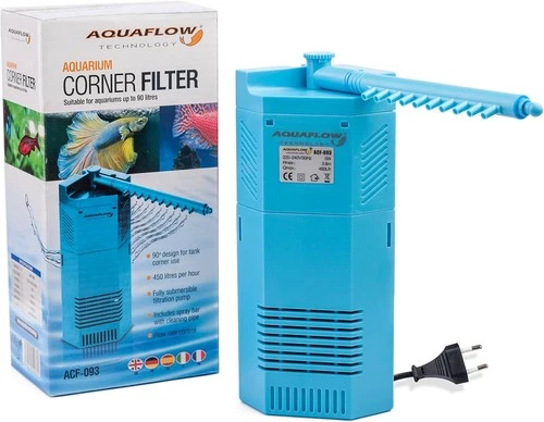 AquaFlow Technology Aquarium Corner Filter