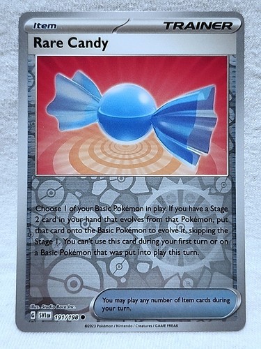 Rare Candy 191/198 Reverse Holo Common Scarlet & Violet Base Set Pokemon