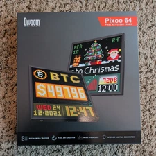 Divoom Pixoo 64 Black Music Visualizer Pixel Art Cloud Digital Frame