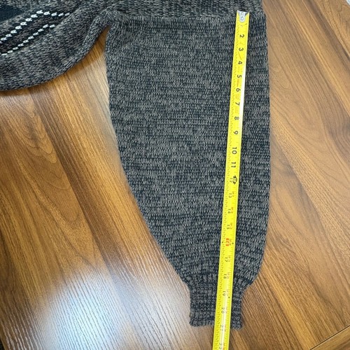 Maglione Vintage Playboy Argyle Scamosciato Patch Uomo XL Marrone Nero Maglia Nonno - Foto 8 di 12