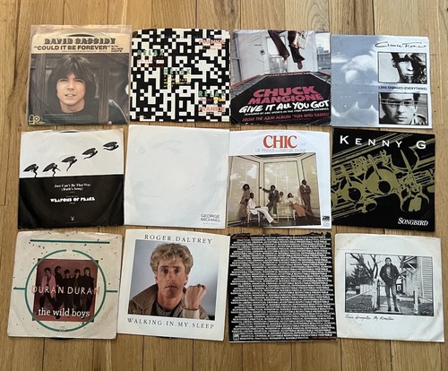 LOT 12 ROCK & POP 80's VINYL 45 RPM RECORDS Picture Sleeve George Michael Daltry - Picture 3 of 3