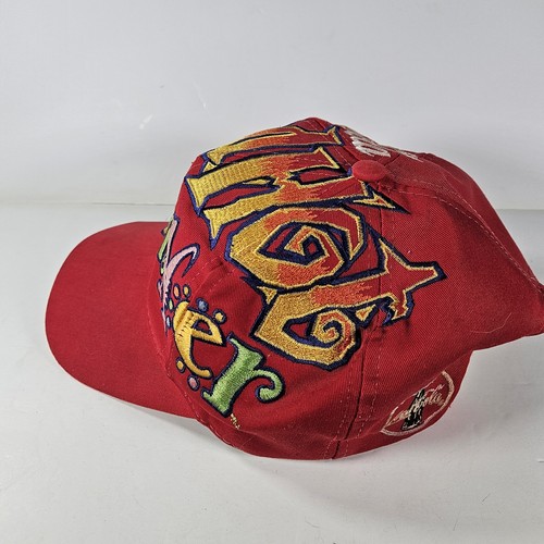 Cappello Berretto Vintage Coca Cola Rosso Caldo Estivo Snapback Stampa All Over Graffiti Rosso - Foto 3 di 15