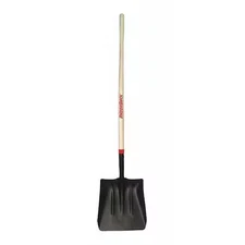 Razor-Back 54246Gr No. 2 14 Ga Scoop Shovel, Steel Blade, 48 In L, Wood Handle