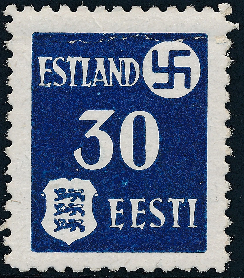 德国邮票 Estland Mi 1-3 Sc N3-5 二战 1941 年战争占领 EESTI 爱沙尼亚全新邮票 — 第 4/4 张图片
