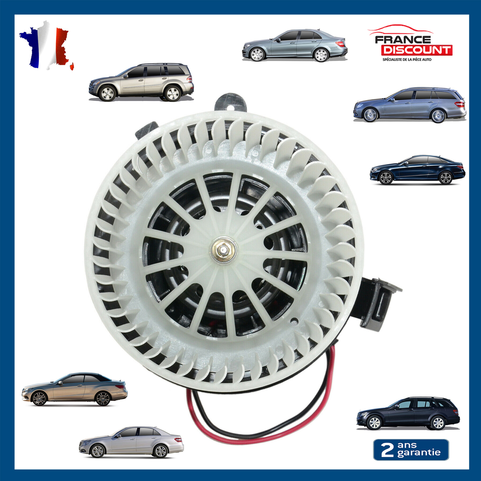 Moteur ventilateur de chauffage premium pour Mercedes W212 et SLS AMG 12V