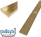 <!--F#f_0-->Brand New- 1200mm- Tile Insert Floor Waste with Grill- BRUSHED GOLD<!--F/-->