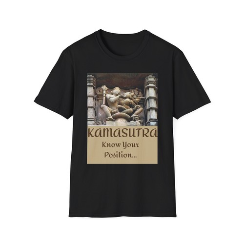 T-shirt divertente Kamasutra - maglietta umorismo adulto - ispirata a yoga e tantra - maglietta unisex - Foto 10 di 20