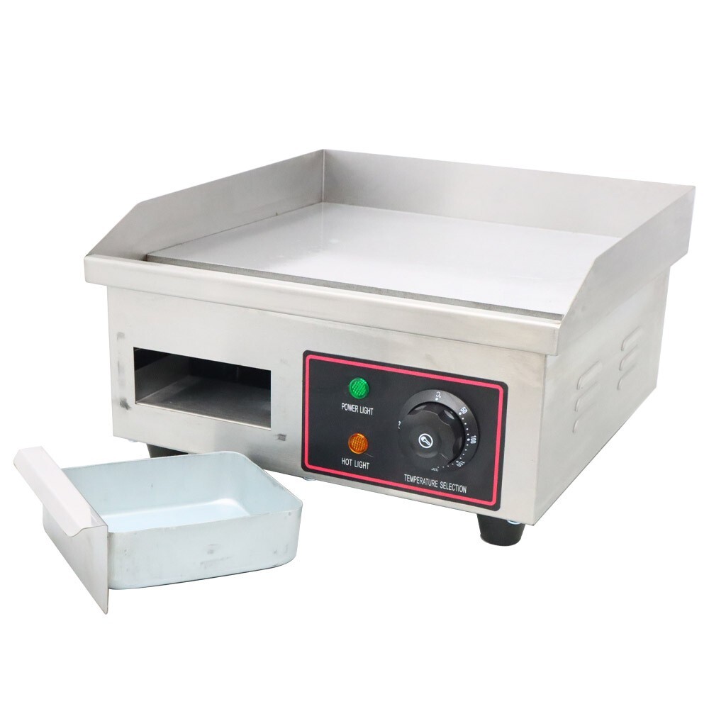 Electric Griddles 14 Inch Electric Countertop Flat Top Griddle Non