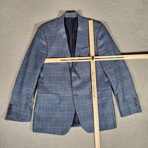 RRL Double RL Ralph Lauren Blazer 40R Mens Sports Coat Plaid Wool Silk Linen - Picture 16 of 24