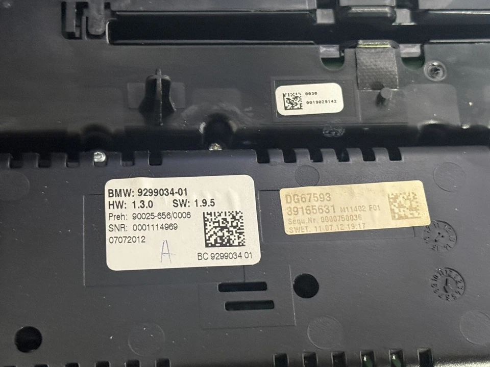 13-14 宝马 640i 650i F06 Gran Coupe 气候控制单元模块 9299034 原始设备制造商 Bronz — 第 4/4 张图片