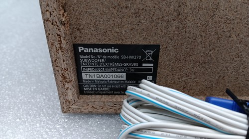 Panasonic SB-HW270 sub woofer + altoparlanti anteriori surround, centrali e SB-HF370 #99 - Foto 8 di 11