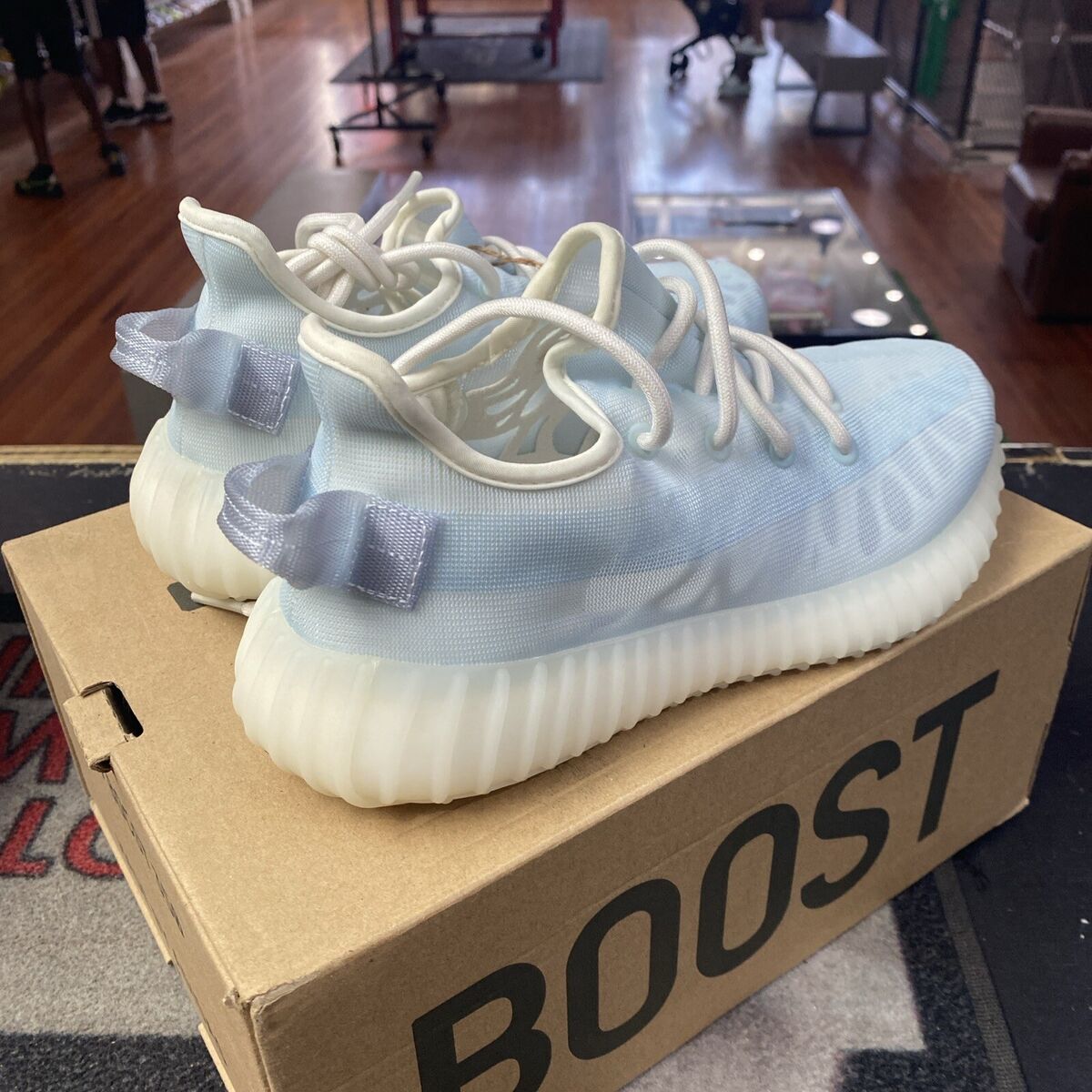 Size 5.5 - adidas Yeezy Boost 350 V2 Mono Ice Brand New W Size 5.5 - adidas Yeezy Boost 350 V2 Mono Ice Brand New W