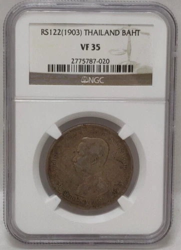 1903 - RS 122 THAILAND BAHT NGC VF 35