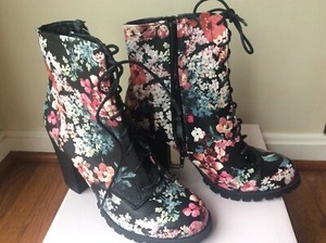 justfab floral boots