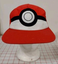 Pokemon PokeBall Cap Hat Red Youth Adjustable Snapback Embroidered Cartoon Anime