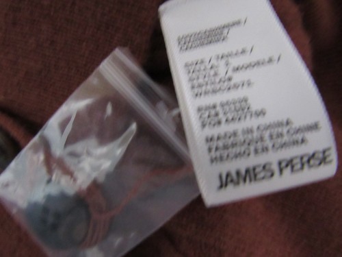 NWT James Perse $295 Ribbed Cashmere Cardigan in Goji; 1 Small - Picture 6 of 7