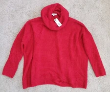 BB Dakota by Steve Madden Red Turtleneck Sweater Size Small New NWT 