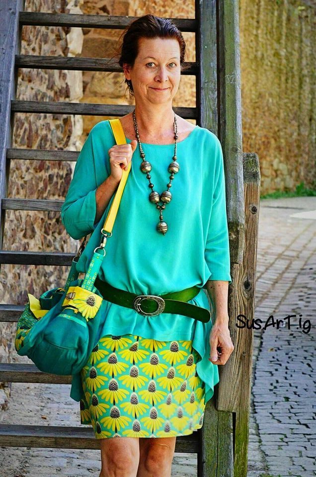 Viskosekrepp Meterware Uni - Georgette - Viskosestoff - Blusenstoff dünn 50 cm  - Bild 4 von 4