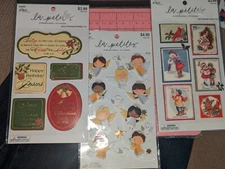 The Paper Studio La Petites dimensional stickers Christmas Jesus angels lot 3