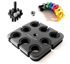 Multi Microphone Holder Mic Stand Square Tray Attachment Holds up to 8 on Mics