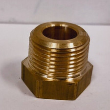 Brass Straight Adapter 3/8" BSPP Female x 3/4" NPT Male