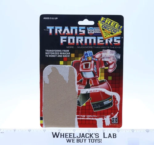 Chase Cardback 1987 Vintage Hasbro G1 Transformers Action Figure