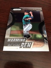 Logan Gilbert 2020 Panini Prizm Warming in the Pen #WIP-12 Mariners *Mint*