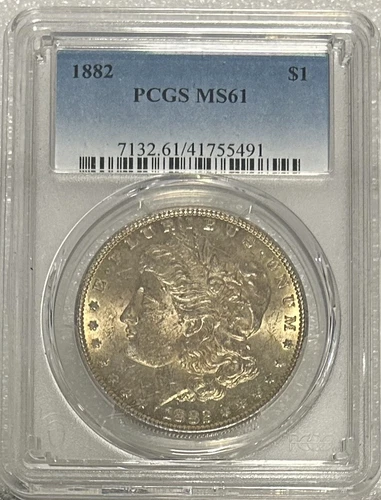 1882 Morgan Silver $1 PCGS MS 61 BX5-11