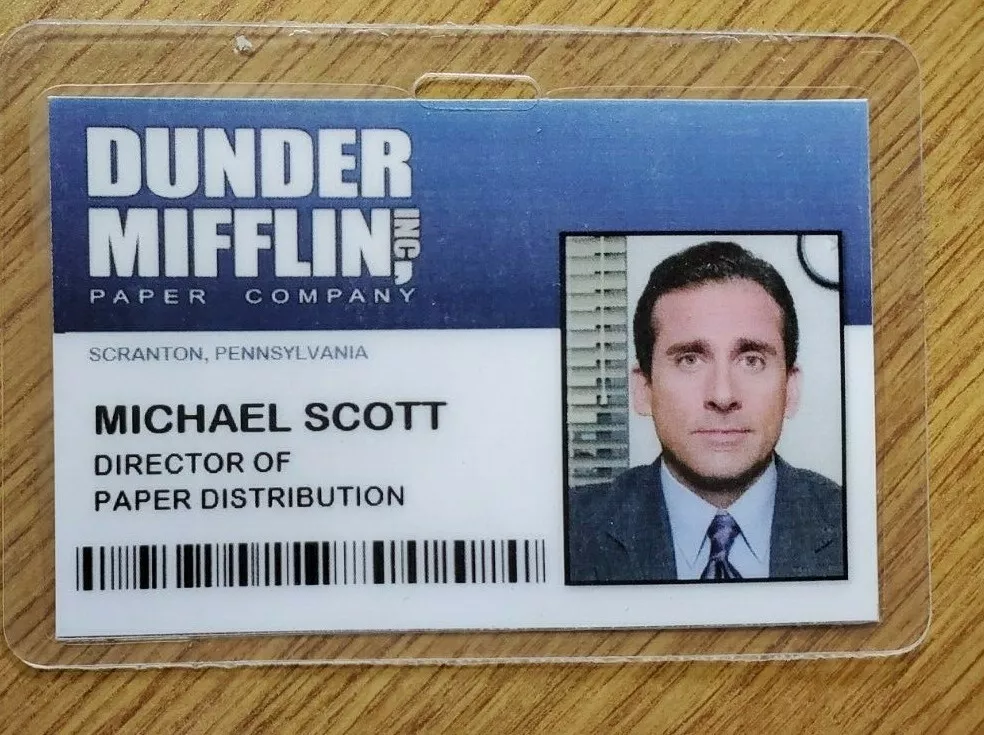 The Office ID Badge-Dunder Mifflin Director Michael Scott cosplay prop