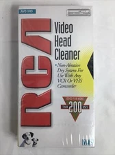 RCA Video Head Cleaner AV01HD Non-Abrasive Dry System VCR/VHS