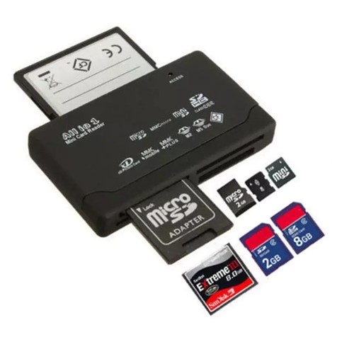 Memory Card Reader All in One 1 USB Adapter SD SDHC Mini Micro M2 MMC XD CF MS - Picture 7 of 10