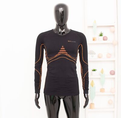 X-Bionic Shirt Energiespeicher schwarz/orange langarmig Herren Größe L/XL