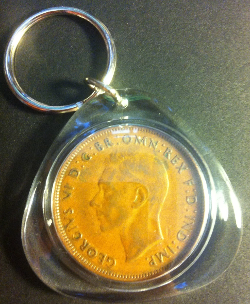 Awesome Collectible Australian 1945 Y. Perth Mint Birthday Penny Key Ring