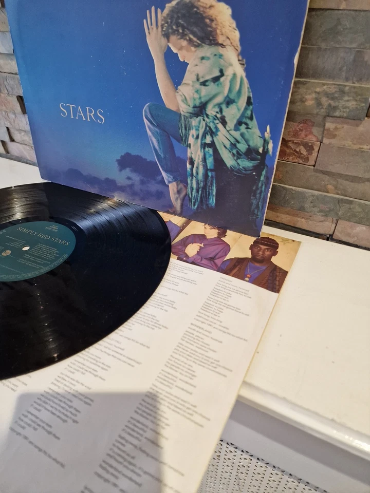 Simply Red Stars Vinyl Record Album 1991 Classic Pop Rock Foto 4 de 4