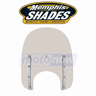 Memphis Shades Memphis Slim Windshield (9in. Cutout) for 1998-2004 Suzuki ii