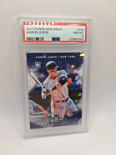 2017 Panini Diamond Kings #138 Aaron Judge RC rookie card Yankees PSA 8