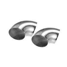 2 Pcs OD 5 Inch 90 Degree Mandrel Bend Elbow SS304 Stainless Steel Bend Tube