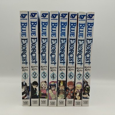 Blue Exorcist Manga 1-8 English Version Kazue Kato