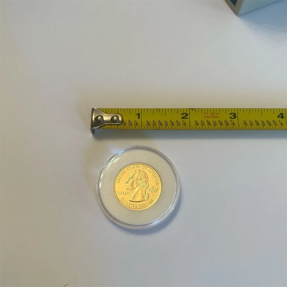 2004 Wisconsin 24K Gold Plated State Quarter Uncirculated Coin - Image 2 of 2