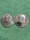 1969 S Proof & 1976 Bicentennial 40% Silver Halfs Coins BU Uncirculated