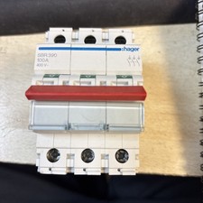 Hager Main Switch 100 Amp 3 phase Disconnector 100A triple Pole Isolator SBR390
