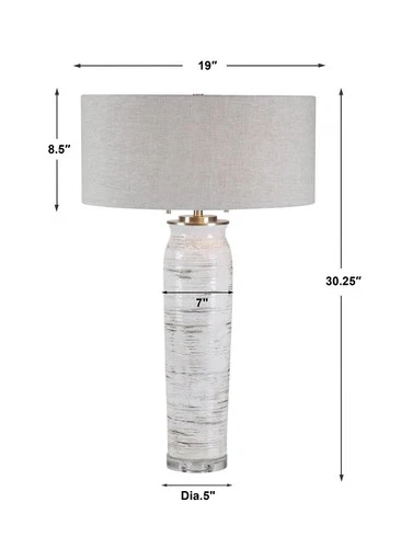 Lenta - 2 Light Table Lamp - 19 inches wide by 19 inches deep Lamps Uttermost - Picture 6 of 8