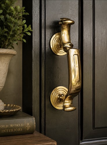 Baldwin Estate Solid Brass Entry Door Pull Lifetime Finish W/Mounting Hardware