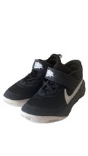 Nike Kid's Team Hustle Shoes - Black / Metallic Silver / Volt / White