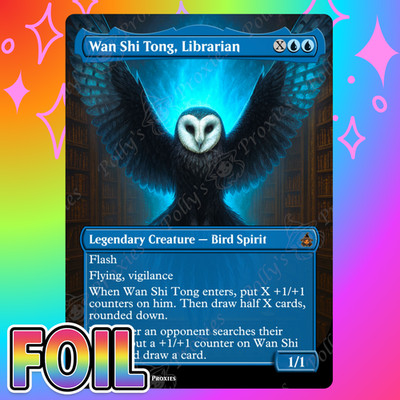 Wan Shi Tong, Librarian FOIL Proxy Card with Custom Fantasy Art